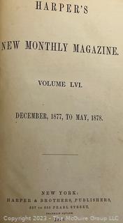 Bound New Harper's New Monthly Magazine, Vol. 56: December, 1877, to May, 1878 