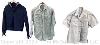 Three Vintage Shirts including USN and Boy Scouts of America 