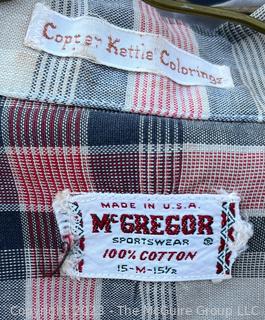 Three (3) Vintage Men's Shirts, Two by McGregor