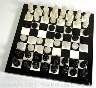 Marble Chess Board and Checker Sets