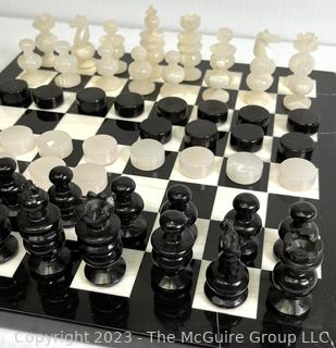 Marble Chess Board and Checker Sets