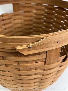 Longaberger Large Round Corn Basket  Basket. Measures 11.5 x 17"