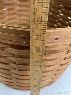 Longaberger Large Round Corn Basket  Basket. Measures 11.5 x 17"