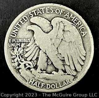 1918S Walking Liberty Half Dollar Silver Coin