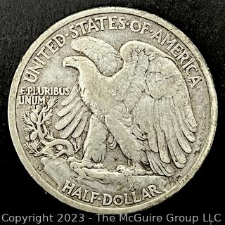 1940S Walking Liberty Half Dollar Silver Coin