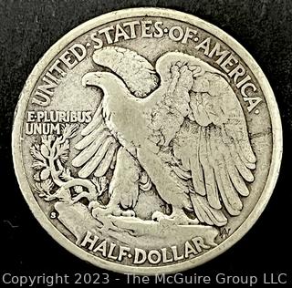 1929S Walking Liberty Half Dollar Silver Coin