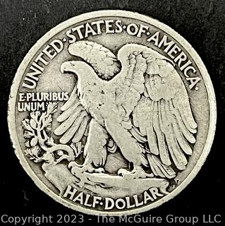 1938 Walking Liberty Half Dollar Silver Coin