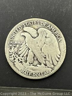 1936D Walking Liberty Half Dollar Silver Coin