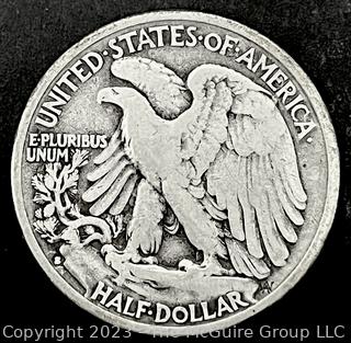 1935S Walking Liberty Half Dollar Silver Coin