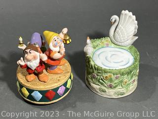 Two (2) Music Boxes Including Disney