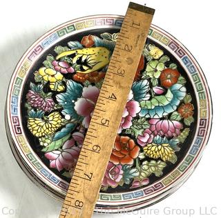 Collection of Hand Painted Japanese Porcelain Plates Including Zhongguo Chao Cai Chinese Mille Fleur 