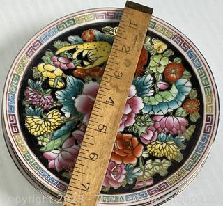 Collection of Hand Painted Japanese Porcelain Plates Including Zhongguo Chao Cai Chinese Mille Fleur 