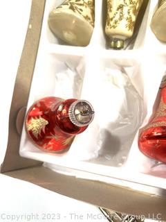 Vintage Mercury Glass Ornaments Including Shiny Brite, West Germany, Rauch and Bells