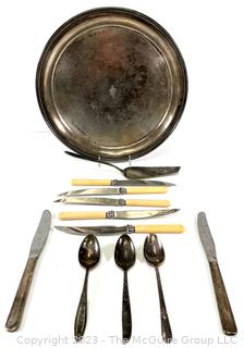 Silver Plate Items Including Tray From the Vanderbilt Hotel New York. 