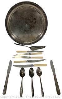 Silver Plate Items Including Tray From the Vanderbilt Hotel New York. 