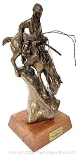 Frederic Remington Bronze Sculpture The Mountain Man.  10" tall (replica)