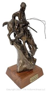 Frederic Remington Bronze Sculpture The Mountain Man.  10" tall (replica)