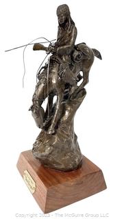 Frederic Remington Bronze Sculpture The Mountain Man.  10" tall (replica)