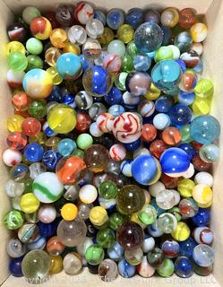 Collection of Vintage Glass Marbles