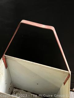 Vintage Metal Painted Pull Cart 