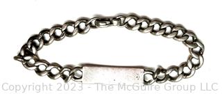 Sterling Silver ID Bracelet.  48.1 grams