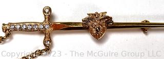 Two (2) US Military Academy West Point Class Sword Pins (was 0221BC)