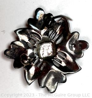 Vintage Silver and Marcasite Brooch