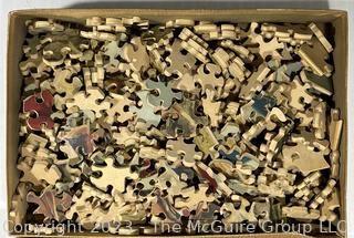 Vintage Wood Jigsaw Puzzle J K Straus 200 pcs Over the Wall