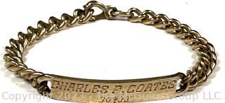 Elco Gold Filled Cuban Link ID Bracelet   