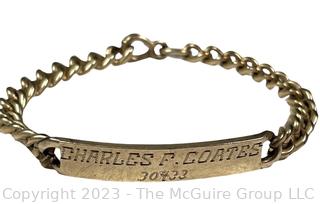 Elco Gold Filled Cuban Link ID Bracelet   