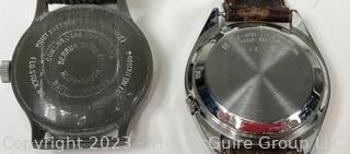 Two (2) Vintage Men's Wristwatches Benrus & Seiko