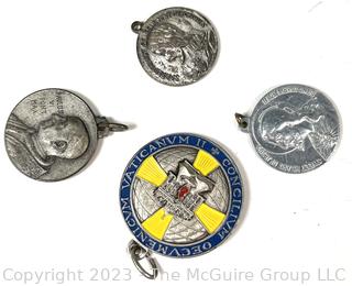 Four (4) Religious Medals