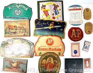 Vintage Sewing Supplies Including Promotional Advertising Needle Packs