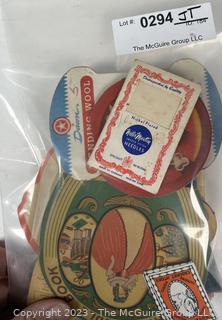 Vintage Sewing Supplies Including Promotional Advertising Needle Packs