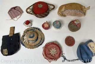 Collection of Vintage Hand Made Pin Cushions