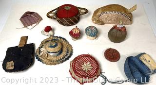 Collection of Vintage Hand Made Pin Cushions