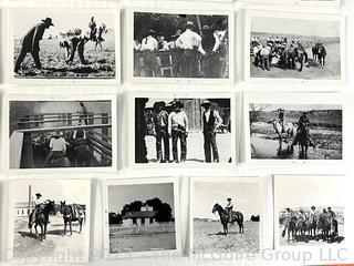 Group of 1920s Photos of Western United States Including Horse Trail Ride, Cowboy Towns, General Stores etc.