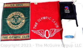 Four (4) Golf Towels Including 1987 & 1998 US Open The Olympic Club 