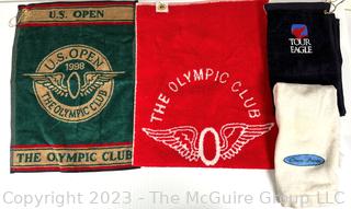 Four (4) Golf Towels Including 1987 & 1998 US Open The Olympic Club 