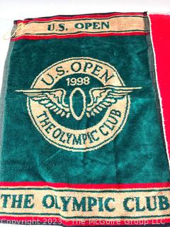 Four (4) Golf Towels Including 1987 & 1998 US Open The Olympic Club 