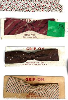 Group of Vintage Neckties and Bow Ties