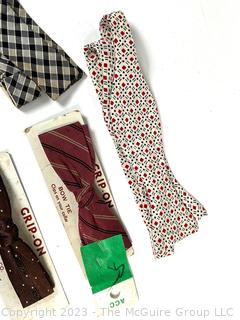 Group of Vintage Neckties and Bow Ties