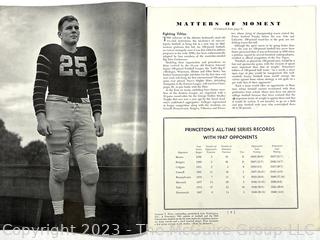 Athletic News Princeton vs Pennsylvania Game. November 1, 1947. Vol. 15, No. 4. Football Program