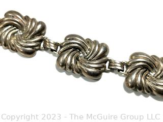 Vintage Danecraft Sterling Silver Link Bracelet