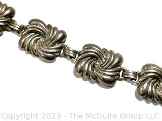 Vintage Danecraft Sterling Silver Link Bracelet