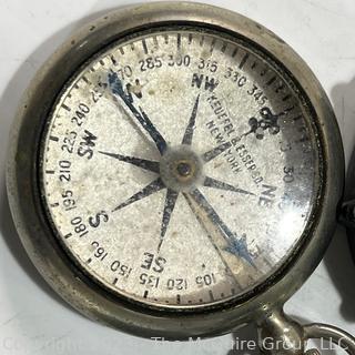 Four (4) Compasses Including WWII Military