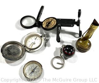 Collection of Compasses Including Military (WAS 0192RS)