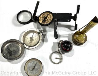 Collection of Compasses Including Military (WAS 0192RS)