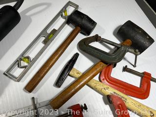 Group Of Tools Including Roto-Tool Bits, Hacksaw, Carded Contact Tips, Drill Router Tap Bits 