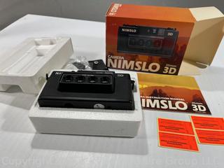 Nimslo 3D 35mm Vintage Camera with Nimslo Opti-Lite Electronic Flash NOS